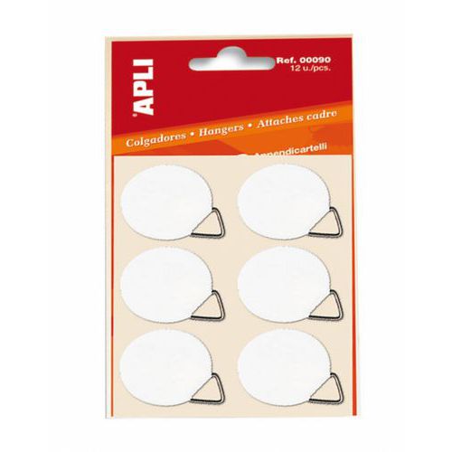 Sachet De 12 Attaches Tableau Adhésives