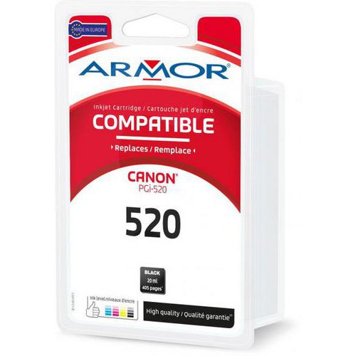 Cartouche jet d'encre noire compatible canon PGI-520 BK - Owa