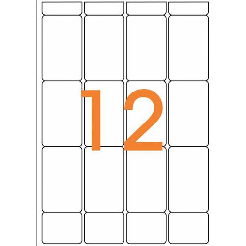 Étui De 192 Étiquettes Adhésives 56 X 34 Mm