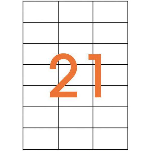Boîte 2100 étiquettes adhésives 70 x 42,4 mm - Apli