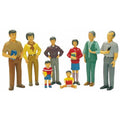 Lot De 8 Figurines La Famille Asiatique