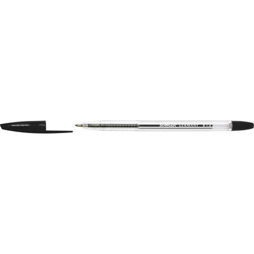 Stylo bille pointe moyenne corps transparent