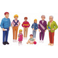 Lot de 8 Figurines de la famille européenne - Lot de 8 - Miniland