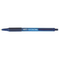 Stylo bille pointe moyenne rétractable Soft Feel Bic - bleu