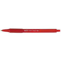Stylo Bille Pointe Moyenne Rétractable Soft Feel Bic - Rouge