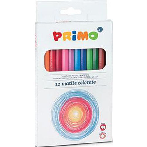 Boîte 12 crayons couleurs mega - Primo