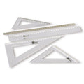 Equerre plastique 20 cm, 60° - Purple