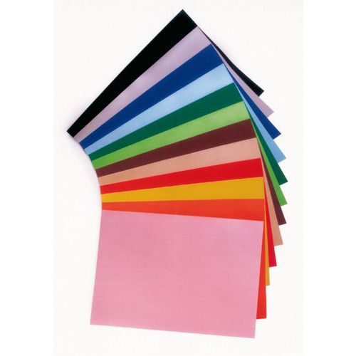 Main de 25 feuilles 50 x 65 cm220g 12 teintes assorties - Fabriano