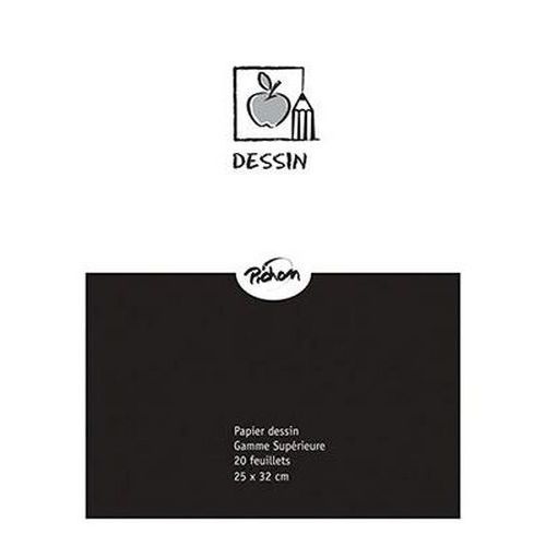 Poch 10 Flles Papier Dessin Blanc 160g 25x32cm Canson Ja