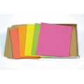 Paquet 100 feuilles affiche fluo A4 couleurs assorties - 90 g