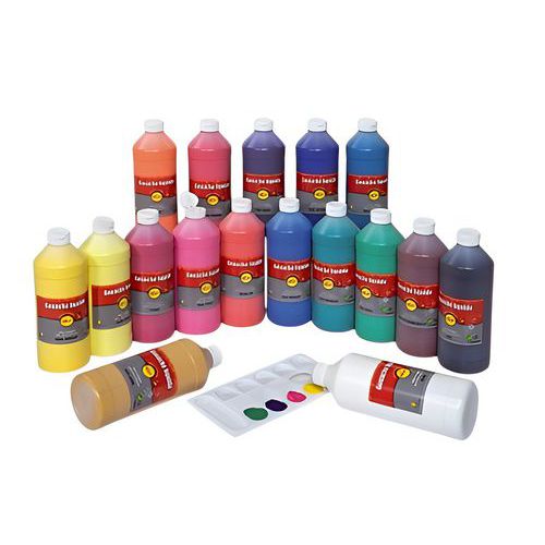 Flacon 1 litre gouache avec bec verseur - Pichon