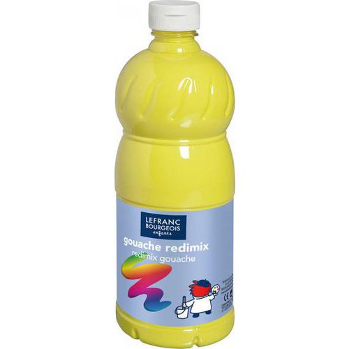 Flacon 1 litre gouache redimix - Lefranc Bourgeois