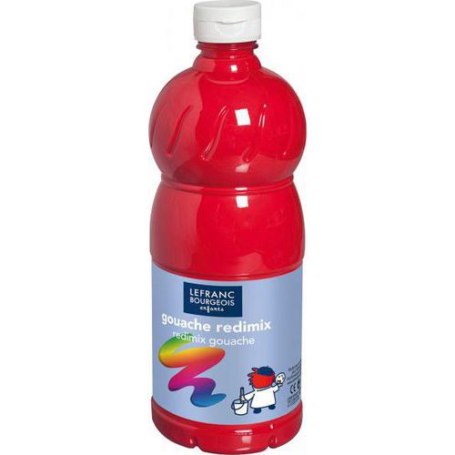 Flacon 1L gouache redimix - carmin