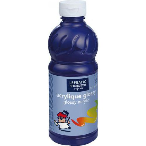 Flacon 500ml Couleurs Acryliques Glossy - Bleu Outremer
