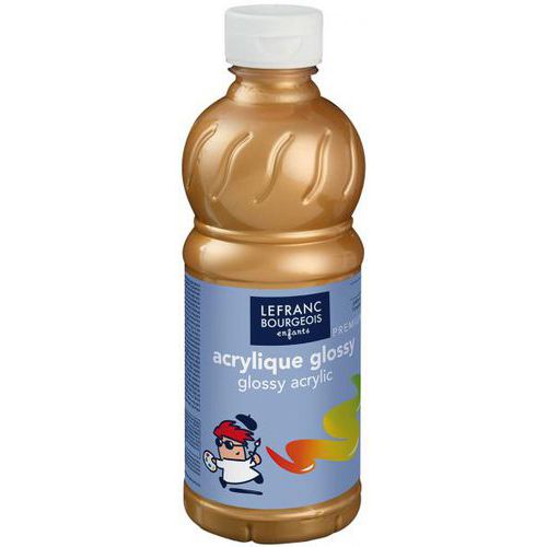 Flacon 500ml Couleurs Acryliques Glossy - Or