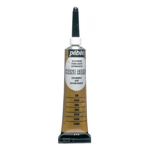 Tube 20ml Cerne Relief Pébéo - Or