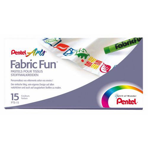 Boite 15 Pastels A L'huile Tissu Pentel