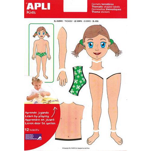 Gommettes à thèmes repositionnables - Apli Kids