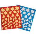 Pochette 10 Feuilles Gommettes Or Et Argent