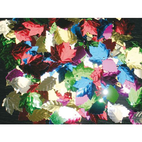 Bocal 100 G Sequins Feuilles D’arbres