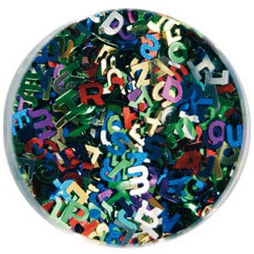 Bocal 120 G Sequins Alphabet 6 Mm