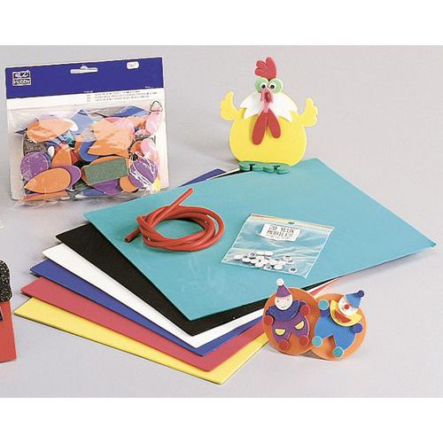 Sachet 200 Rondelles Caoutchouc Mousse Diamètres Et Couleur