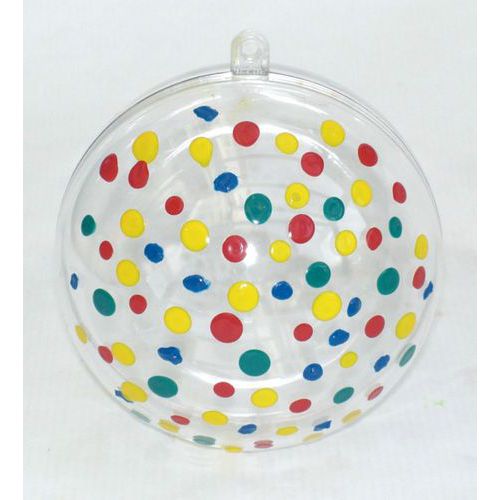 Boule de noël plastique 80 mm