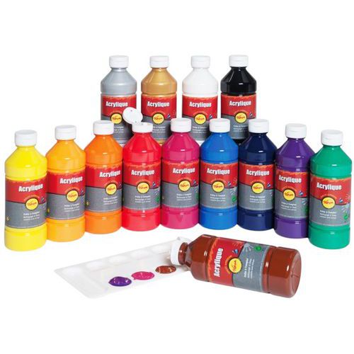 Flacon 500 ml gouache acrylique - Pichon