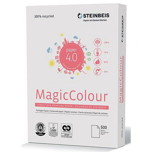 Ramette 500 Feuilles Recyclées A4 80 G - Jaune