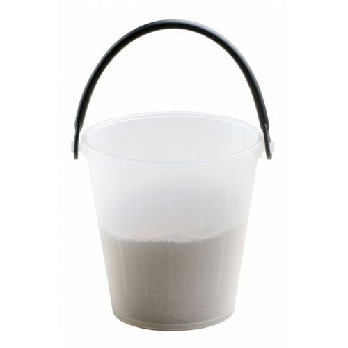 Seau translucide plastique