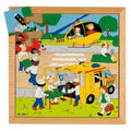 Lot 4 Puzzle Bois Les Métiers