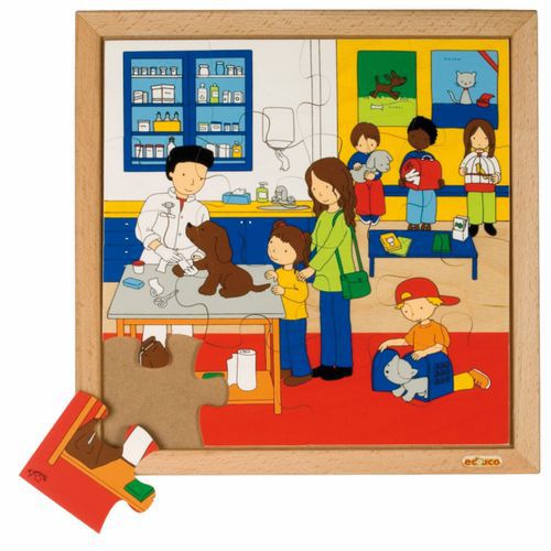 Lot 4 Puzzle Bois La Santé