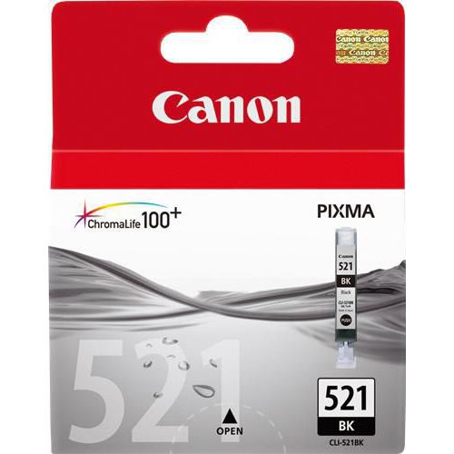 Cartouche jet d'encre canon CLI-521 BK noire 2933B001 - Canon
