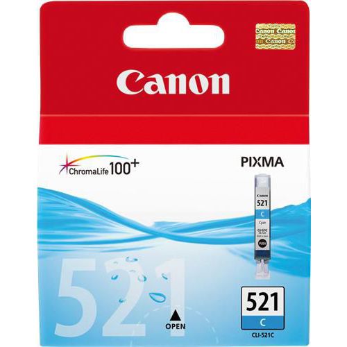 Cartouche jet d'encre canon CLI-521 C cyan