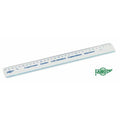 Règle cristal antitache spécial gaucher 30 cm - Faibo