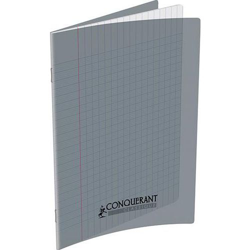Cahier polypropylène 90g 48p seyes 17x22 - gris