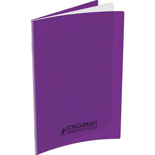 Cahier polypro 90g 60p seyes 17x22 - violet