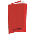Carnet Piqué Conquérant 9x14 Cm 96p 5x5mm Rouge