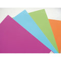 Boite de 25 couvertures lisses A4 couleurs tendances assorties - Pavo