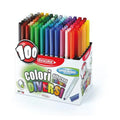 Boite 100 Feutres Dessin Pointe 2mm Couleurs Assorties