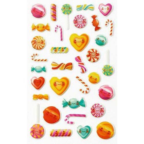 Assortiment De 170 Stikers Relief À Thèmes