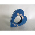 Rond de serviette forme cœur en carton 110 mm