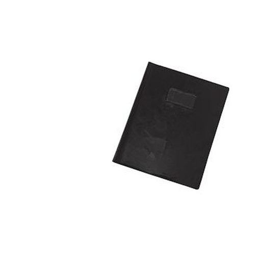 Prot Cah 24x32 Plast Ép 20/100è Col Opaque Noir