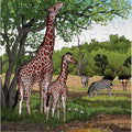 Puzzle girafes - 49 pièces - Rolf