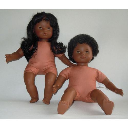 Bébé africain garçon 40 cm - Les pluminis