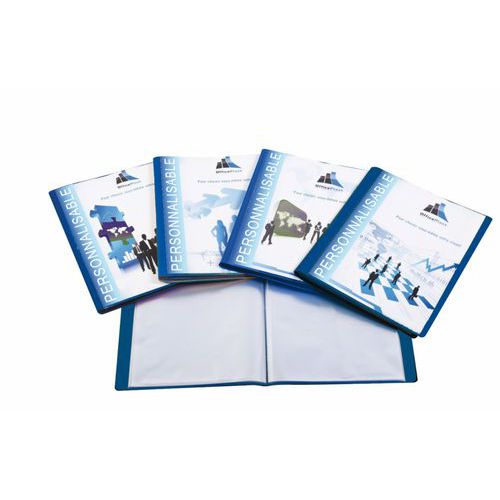 Reliure plastique personnalisable 10 volets transparents
