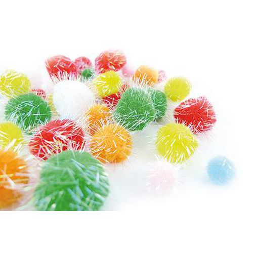 Sachet 200 Pompons Pailletes