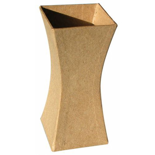 Vase en carton base carrée 123x56x56mm