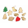 Lot de 10 Lot 10 formes noël carton assorties à suspendre