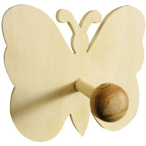 Patère Bois Papillon 140x130mm